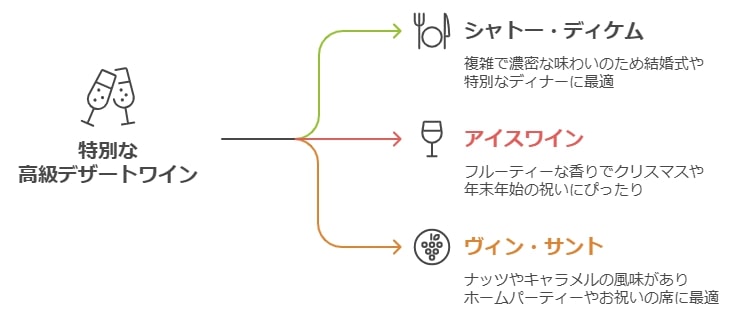 3,000円以上の贅沢デザートワインで特別な夜を